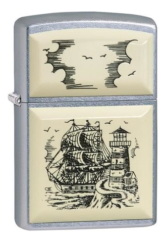 

Зажигалка бензиновая Scrimshaw Ship 29397