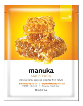 Тканевая маска для лица Manuka Honey Mask Pack 28мл: Маска 1шт