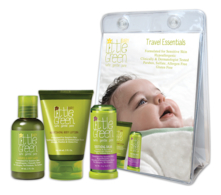 Little Green Набор для детей от 0 до 12 месяцев Baby Travel Essentials (шампунь Shampoo & Body Wash 60мл + лосьон для тела Nourishing Body Lotion 60мл + бальзам для губ и лица Soothing Balm 13г)