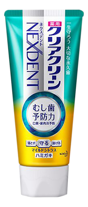 

Лечебно-профилактическая зубная паста с микрогранулами и фтором Clear Clean Nexdent Mild Citrus 120г