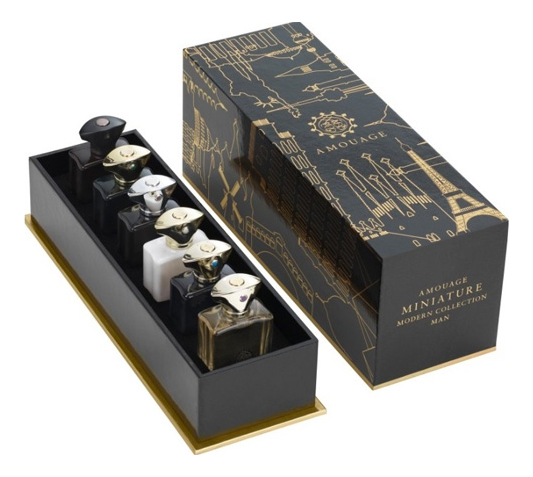 Amouage Miniature Collection Modern Mens: парфюмерная вода 6*7,5мл (Lyric, Beloved, Epic, Memoir, Honour, Interlude)