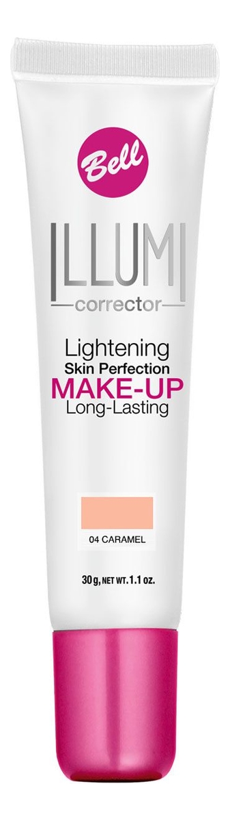 

Суперстойкий корректирующий флюид для лица придающий сияние Illumi Lightening Skin Perfection Make-Up 30мл: 04 Caramel, Суперстойкий корректирующий флюид для лица придающий сияние Illumi Lightening Skin Perfection Make-Up 30мл