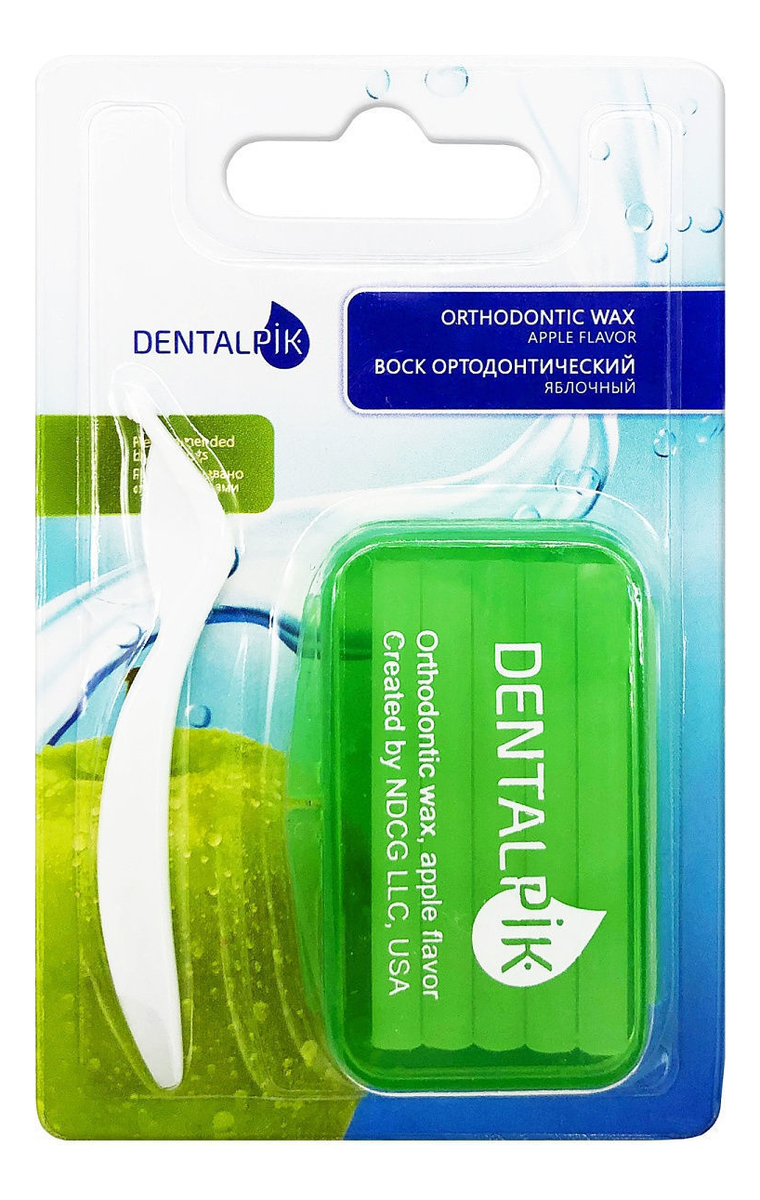 

Воск ортодонтический для брекетов Orthodontic Wax Apple (яблочный)