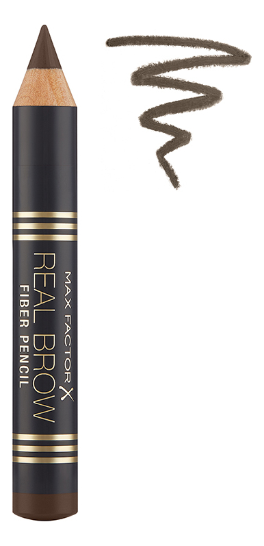

Карандаш для бровей Real Brow Fiber Pencil 3,8г: 004 Deep brown, Карандаш для бровей Real Brow Fiber Pencil 3,8г