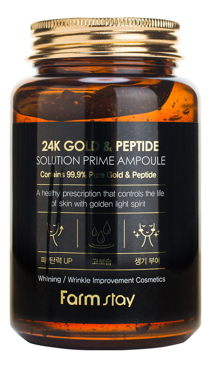 Многофункциональная ампульная сыворотка с золотом и пептидами 24K Gold & Peptide Solution Prime Ampoule 250мл многофункциональная ампульная сыворотка с золотом и пептидами 24k gold