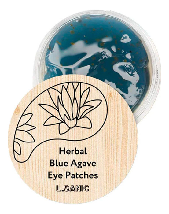 Гидрогелевые патчи для области вокруг глаз Herbal Blue Agave Hydrogel Eye Patches: Патчи 60шт гидрогелевые патчи для области вокруг глаз herbal camellia hydrogel eye patches патчи 60шт