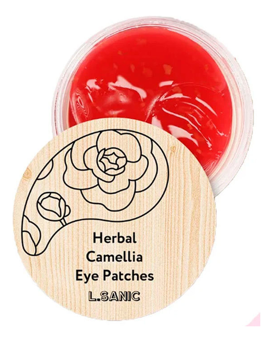 Гидрогелевые патчи для области вокруг глаз Herbal Camellia Hydrogel Eye Patches: Патчи 60шт