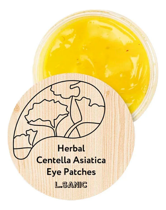 гидрогелевые патчи для области вокруг глаз herbal camellia hydrogel eye patches патчи 60шт Гидрогелевые патчи для области вокруг глаз Herbal Centella Asiatica Hydrogel Eye Patches: Патчи 60шт