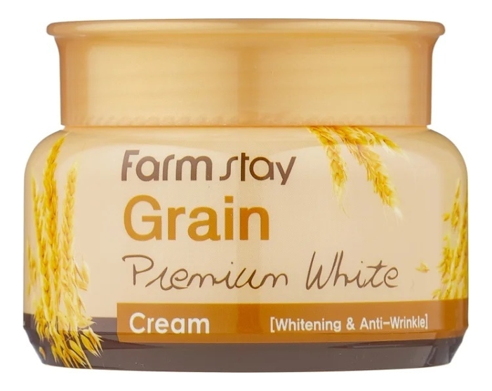 

Осветляющий крем для лица с маслом ростков пшеницы Grain Premium White Cream 100г