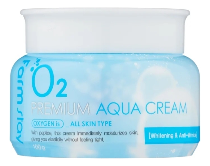 Увлажняющий крем для лица с кислородом O2 Premium Aqua Cream 100г
