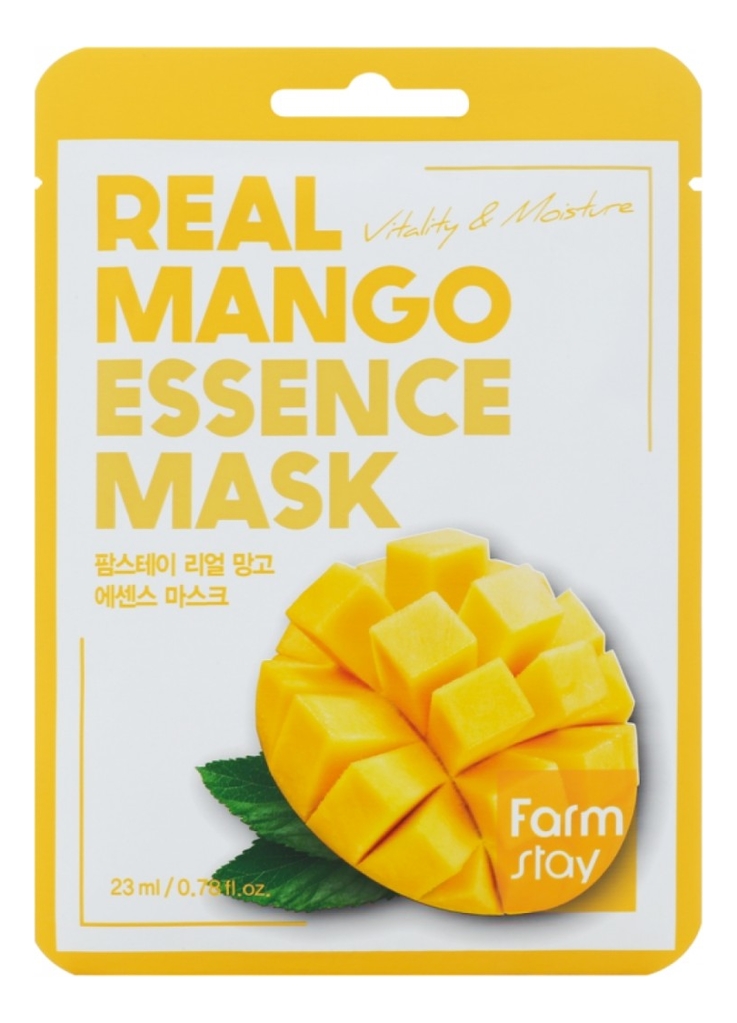 

Тканевая маска для лица с экстрактом манго Real Mango Essence Mask 23мл: Маска 1шт, Тканевая маска для лица с экстрактом манго Real Mango Essence Mask 23мл