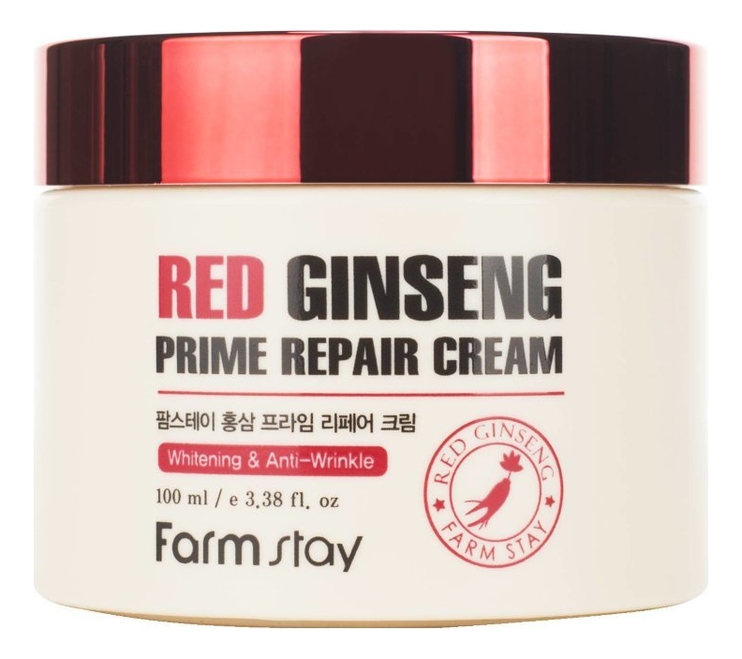 Восстанавливающий крем для лица с экстрактом красного женьшеня Red Ginseng Prime Repair Cream 100мл