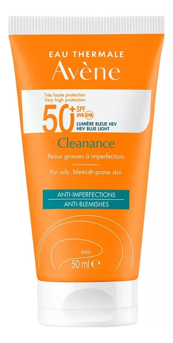 Солнцезащитный матирующий флюид для проблемной кожи лица Suncare Cleanance Solaire SPF50+ 50мл от Randewoo