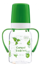 Canpol Babies Бутылочка тритановая с ручками (BPA 0%) 3+ 120мл (в ассортименте)