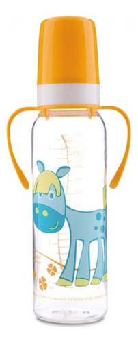 

Бутылочка тритановая с ручками (BPA 0%) Cheerful animals 12+ 250мл