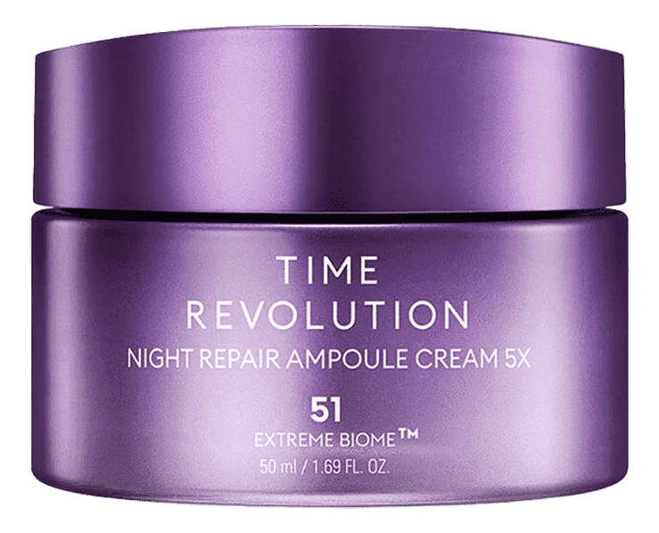 Восстанавливающий ночной крем для лица Time Revolution Night Repair Ampoule Cream 5X: Крем 50мл ночной восстанавливающий ампульный крем для лица missha time revolution night repair probio ampoule cream 50 мл