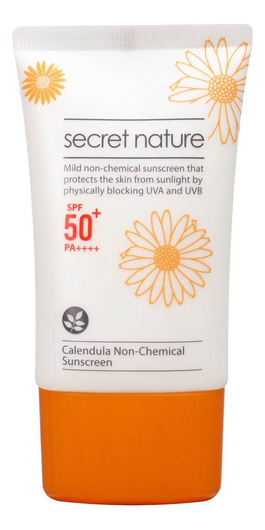

Нехимический солнцезащитный крем для лица с экстрактом календулы Calendula Non-Chemical Sunscreen SPF50+ PA++++ 50мл