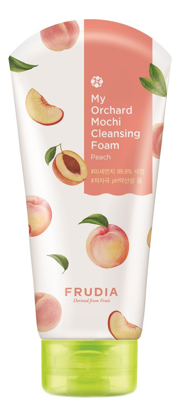 Очищающая пенка для лица My Orchard Peach Mochi Cleansing Foam: Пенка 120мл очищающая пенка с экстрактом манго my orchard mango mochi cleansing foam 120мл