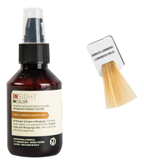 

Интенсивный пигмент для окрашивания волос Incolor Pigmenti Intensificanti Colore 100мл: Luminous Gold, Интенсивный пигмент для окрашивания волос Incolor Pigmenti Intensificanti Colore 100мл