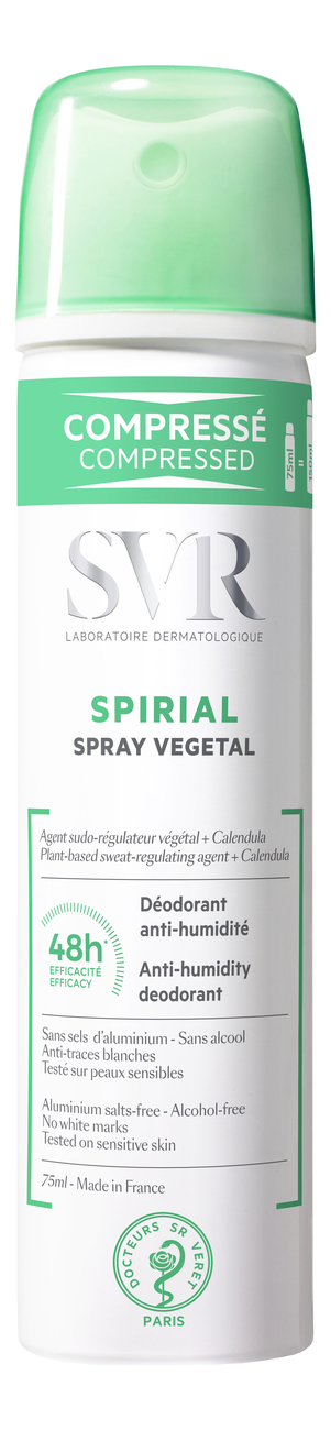 Растительный спрей дезодорант Spirial Spray Vegetal 75мл: Спрей 75мл