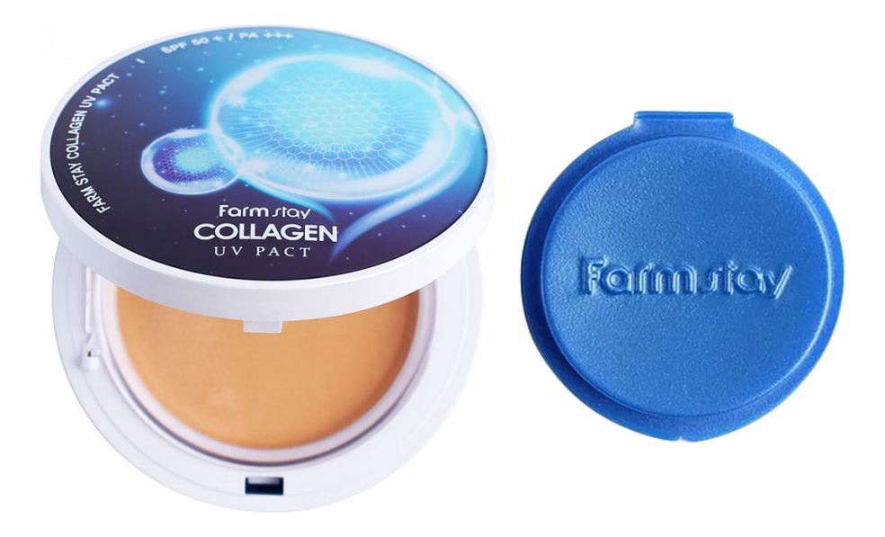 

Компактная крем-пудра для лица с коллагеном Collagen UV Pact SPF50+ PA+++ 2*12г: 23 Natural Beige + сменный блок, Компактная крем-пудра для лица с коллагеном Collagen UV Pact SPF50+ PA+++ 2*12г