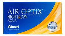 Alcon Дышащие контактные линзы Air Optix Night & Day Aqua (3 блистера)