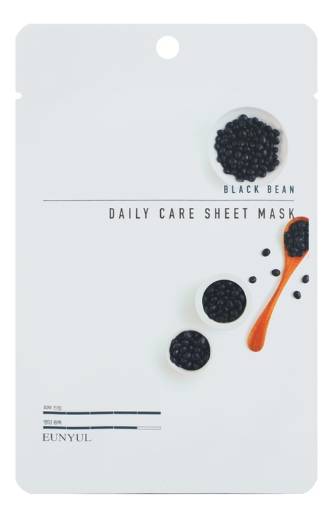 

Тканевая маска для лица с экстрактом глициновой сои Black Bean Daily Care Sheet Mask 22г: Маска 1шт, Тканевая маска для лица с экстрактом глициновой сои Black Bean Daily Care Sheet Mask 22г