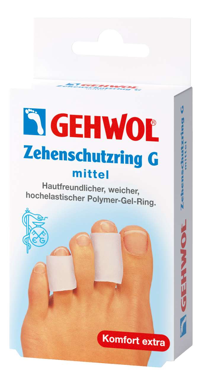 Защитное гель-кольцо Zehenschutzring G 2шт: Средний размер защитное гель кольцо zehenschutzring g 2шт маленький размер