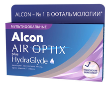 Alcon Дышащие контактные линзы AIR Optix Plus HydraGlyde (3 блистера)