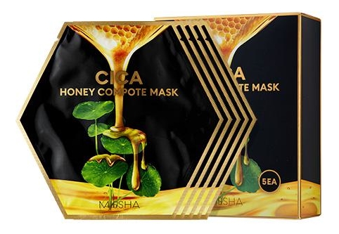 

Концентрированная тканевая маска для лица Cica Honey Compote Mask: Маска 5*27г, Концентрированная тканевая маска для лица Cica Honey Compote Mask