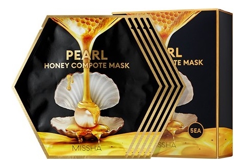 

Концентрированная тканевая маска для лица Pearl Honey Compote Mask: Маска 5*27г, Концентрированная тканевая маска для лица Pearl Honey Compote Mask