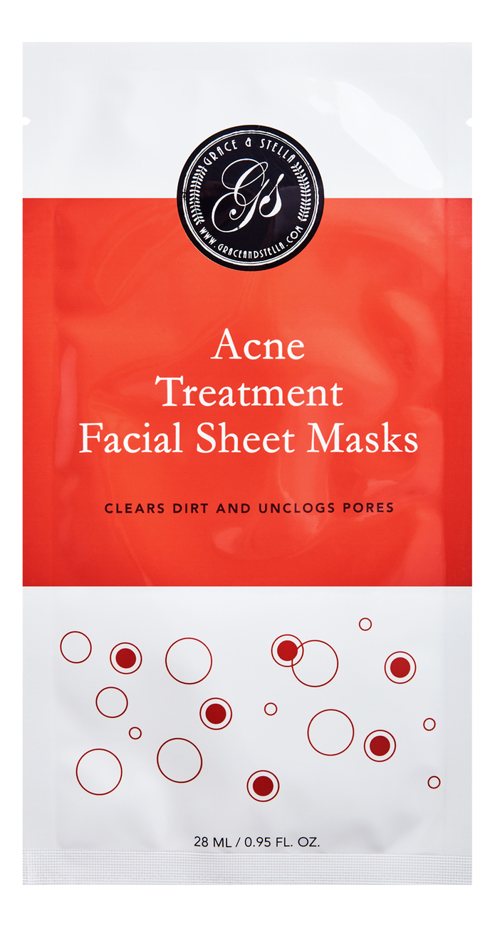 Тканевая маска для проблемной кожи лица Acne Treatment Facial Sheet Masks 6шт