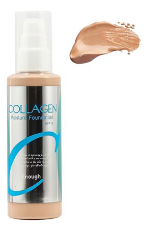 Увлажняющий тональный крем с коллагеном Collagen Moisture Foundation SPF15 100мл: No23 enough увлажняющий тональный крем с коллагеном collagen moisture foundation spf15 100 мл enough