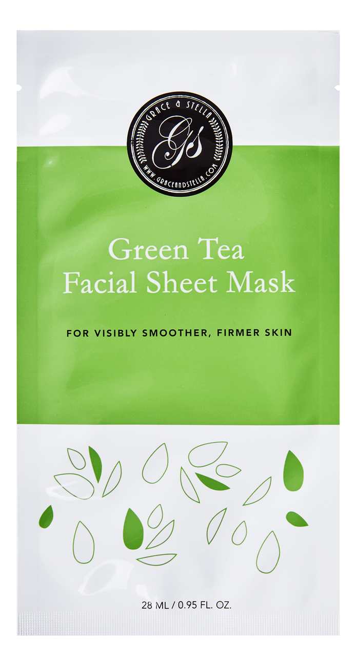 Тканевая маска для лица с экстрактом зеленого чая Green Tea Facial Sheet Mask 6шт