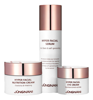 Набор для лица с пептидами Jungnani Hyper Facial Nutrition Skinсare 3 (сыворотка 45мл + крем 50мл + крем для кожи вокруг глаз 30мл)
