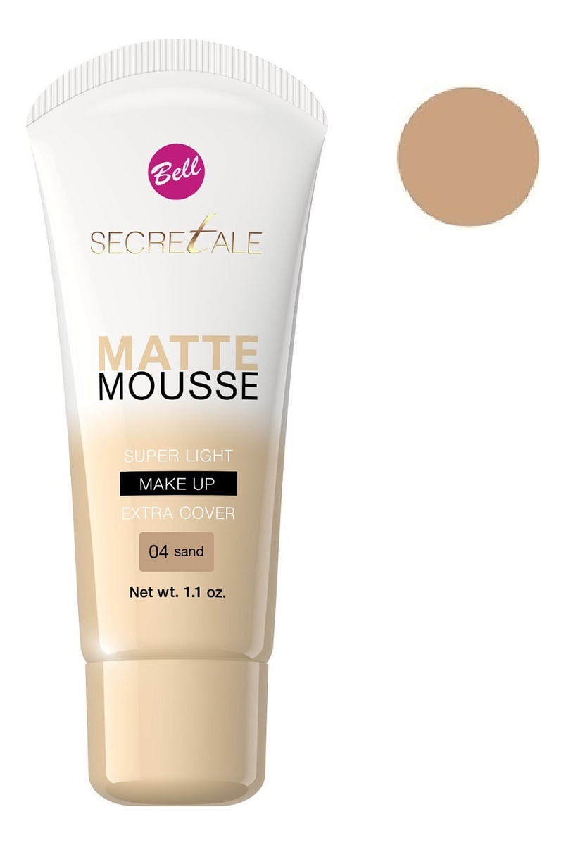 

Матирующий тональный крем-мусс Secretale Matte Mousse 30мл: No 04 Sand, Матирующий тональный крем-мусс Secretale Matte Mousse 30мл