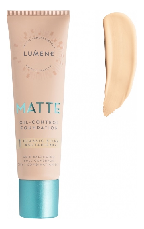 

Матирующий тональный крем Nordic Chic Matte Oil-Control Foundation 30мл: 1 Classic Beige, Матирующий тональный крем Nordic Chic Matte Oil-Control Foundation 30мл