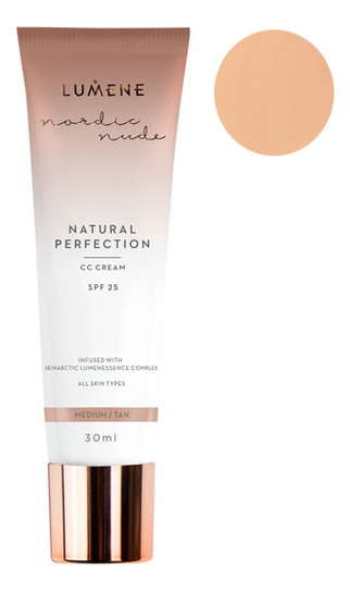CC крем Естественное совершенство Nordic Luxe Nude Natural Perfection Cream 30мл: Средний темный