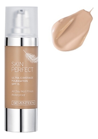 

Тональный крем с матирующим эффектом водостойкий Skin Perfect Ultra Coverage Foundation SPF15 30мл: No 01, Тональный крем с матирующим эффектом водостойкий Skin Perfect Ultra Coverage Foundation SPF15 30мл