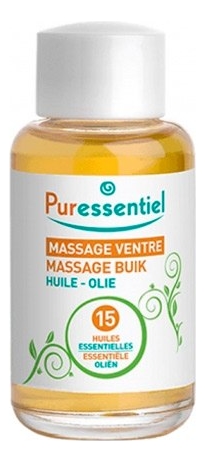 Комплекс для массажа живота 15 эфирных масел Massage Ventre Huile 50мл