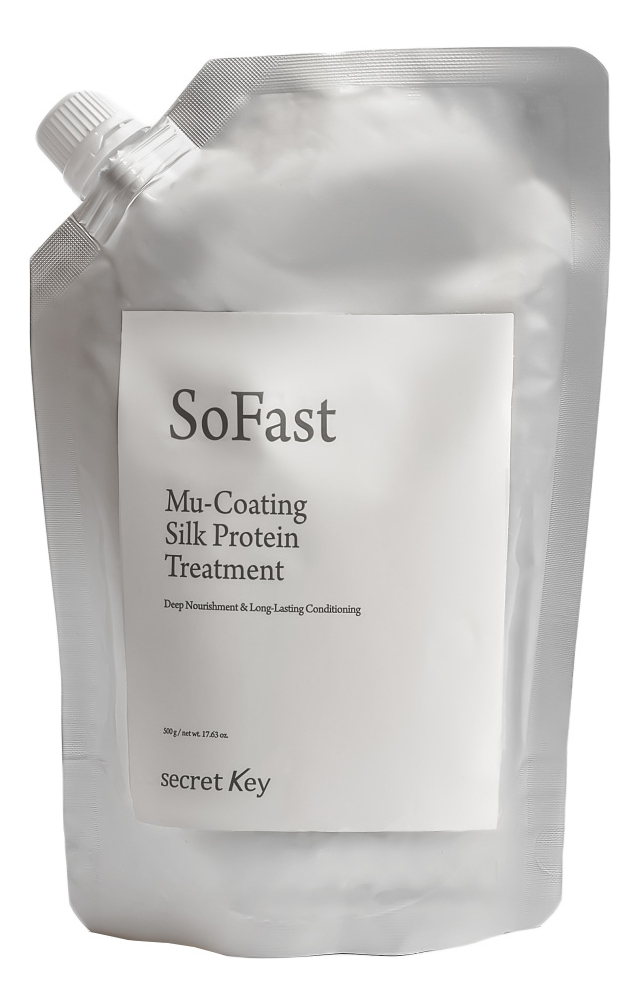 Маска для волос с эффектом ламинирования So Fast Mu-Coating Silk Protein Treatment 480г