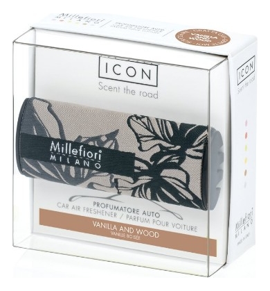 

Ароматизатор для автомобиля Цветочный текстиль Icon Vanilla & Wood (ваниль и дерево)