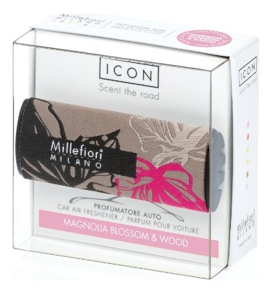 

Ароматизатор для автомобиля Цветочный текстиль Icon Magnolia Blossom & Wood (цветы магнолии и дерево)