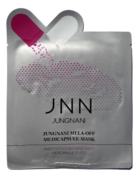 

Тканевая маска осветляющая с экстрактом жемчуга JNN Jungnani Mela-Off Medicapsule Mask 23мл