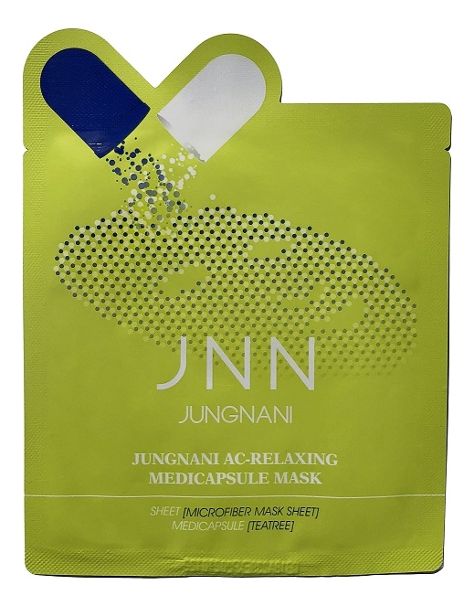 Тканевая маска расслабляющая с маслом чайного дерева Jungnani JNN AC-Relaxing Medicapsule Mask 23мл
