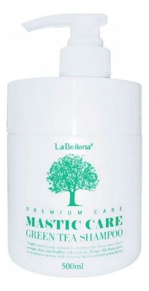 

Восстанавливающий шампунь с зеленым чаем Labellona Mastic Care Green Tea Shampoo 500мл