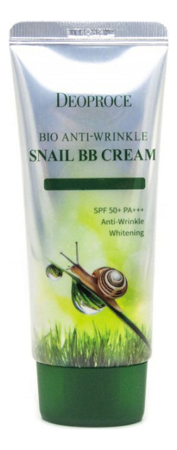 

BB крем для лица с муцином улитки Bio Anti-Wrinkle Snail Cream SPF50+ PA+++ 60г: 21 Natural Beige, BB крем для лица с муцином улитки Bio Anti-Wrinkle Snail Cream SPF50+ PA+++ 60г