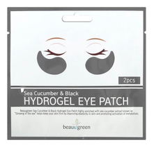 BeauuGreen Гидрогелевые патчи для кожи вокруг глаз Sea Cucumber & Black Hydro-Gel Eye Patch