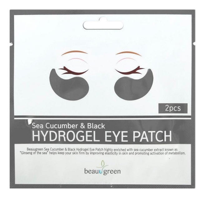 

Гидрогелевые патчи для кожи вокруг глаз Sea Cucumber & Black Hydro-Gel Eye Patch: Патчи 2шт, Гидрогелевые патчи для кожи вокруг глаз Sea Cucumber & Black Hydro-Gel Eye Patch