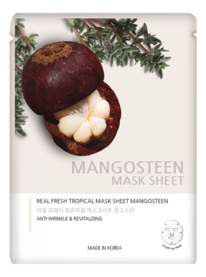 

Тканевая маска с экстрактом мангостина Real Fresh Tropical Mask Pack Mangosteen 25мл